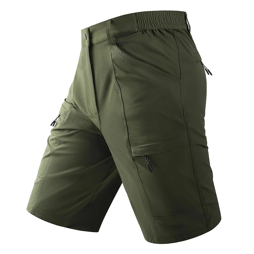 TACVASEN Waterproof Cargo Shorts Men's Summer Quick Dry Hiking Shorts Outdoor Multi-pockets Camping Training Work Shorts Man