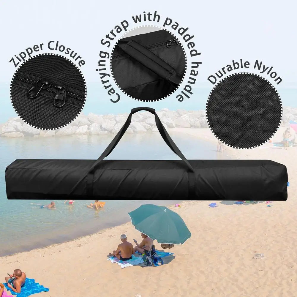 Beach Umbrella Carry Bag Folding Beach Umbrella Storage Pouch Outdoor Umbrella Carrying Bag 57 Inch Beach Umbrella Storage Bag