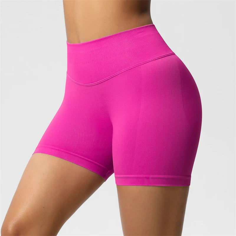 BUM Shaping Yoga Shorts Woman Stretch Breathable Peach Hip Fitness Running Shorts Hip High Stretch Impact Wicks Gym Shorts