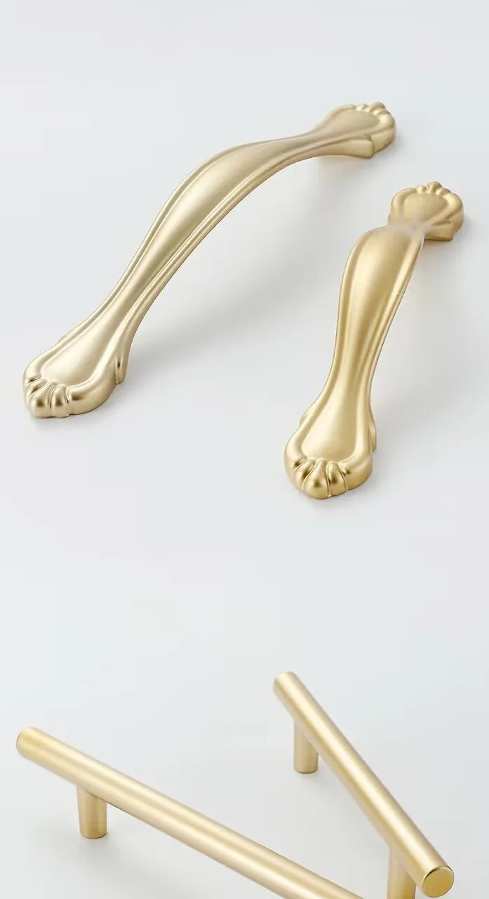 Handles Drawer Cabinet Furniture Kitchen Handles for Cabinet Knob Door Drawer Furniture Kitchen Knob Golden Simplicity Hardware