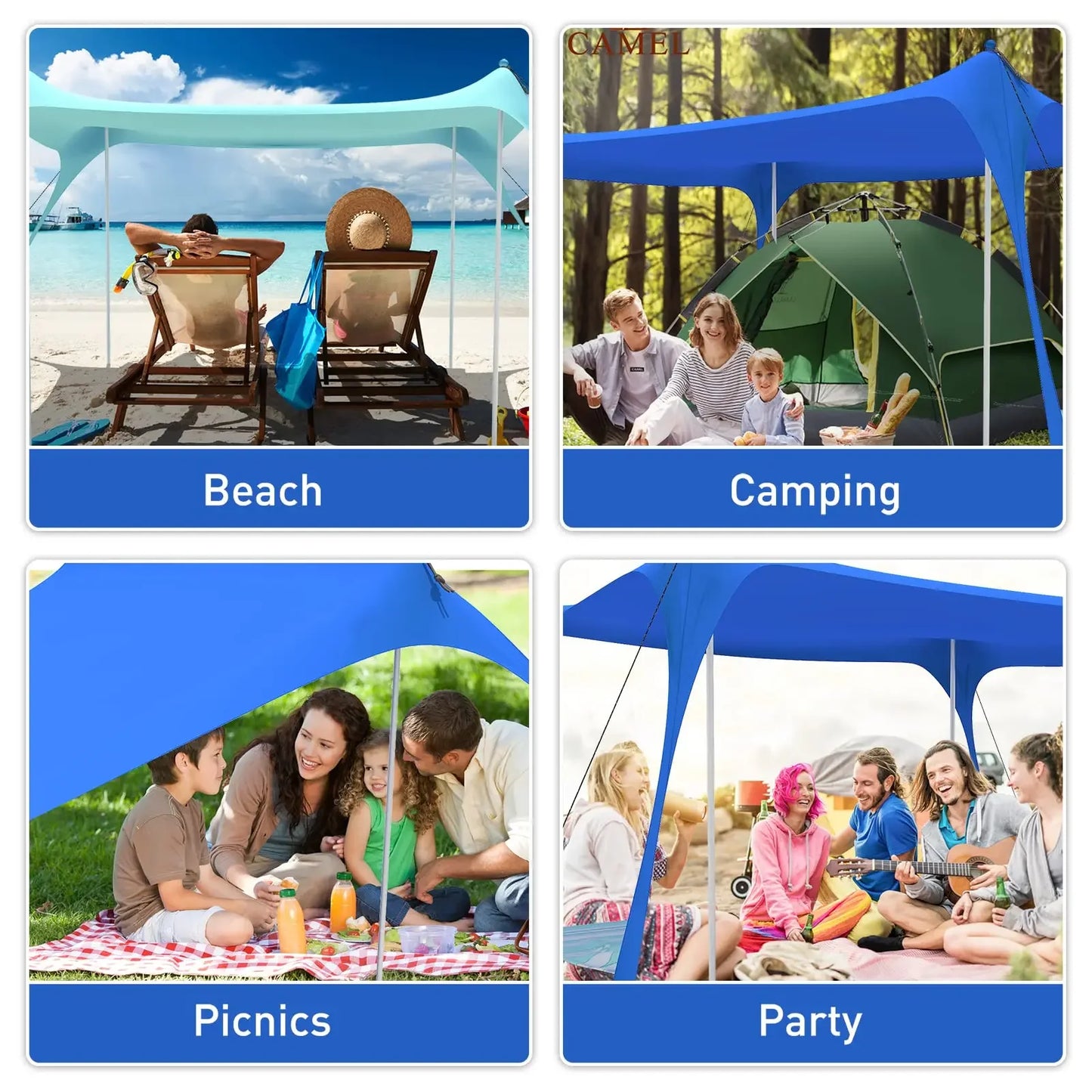 Sunshade Beach Tent Sunscreen Vacation Tent Beach Party   Carpas Para Jardin Umbrella  Beach Awning Tent Sun Protection