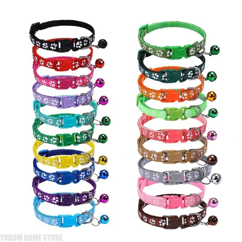Pet Collar Universal for Cats and Dogs, Adjustable Size, Cute Pattern, Sturdy and Durable Small Cat and Dog Collar