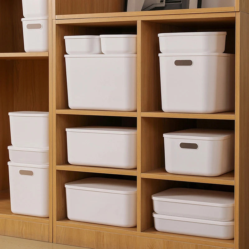 Household Miscellaneous Storage Box,Desktop Cosmetic Organizer,Multi-functional Storage Basket, Wardrobe and Clothes Storage Box