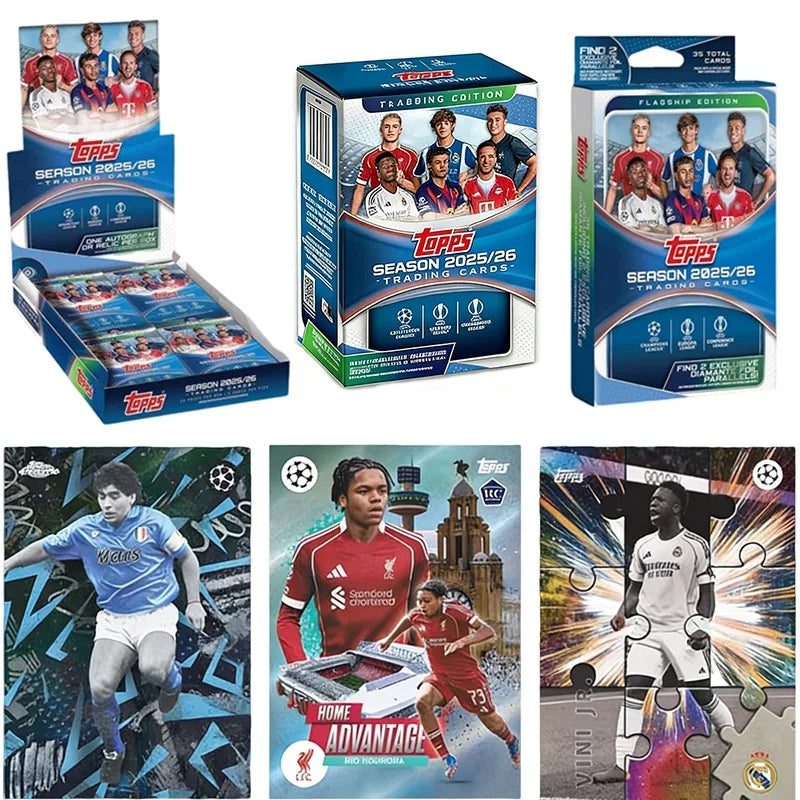 Genuine 2025-26 Topps Flagship UCC Premium UEFA Club Competitions Soccer Official Licensed Collectible Trading Cards