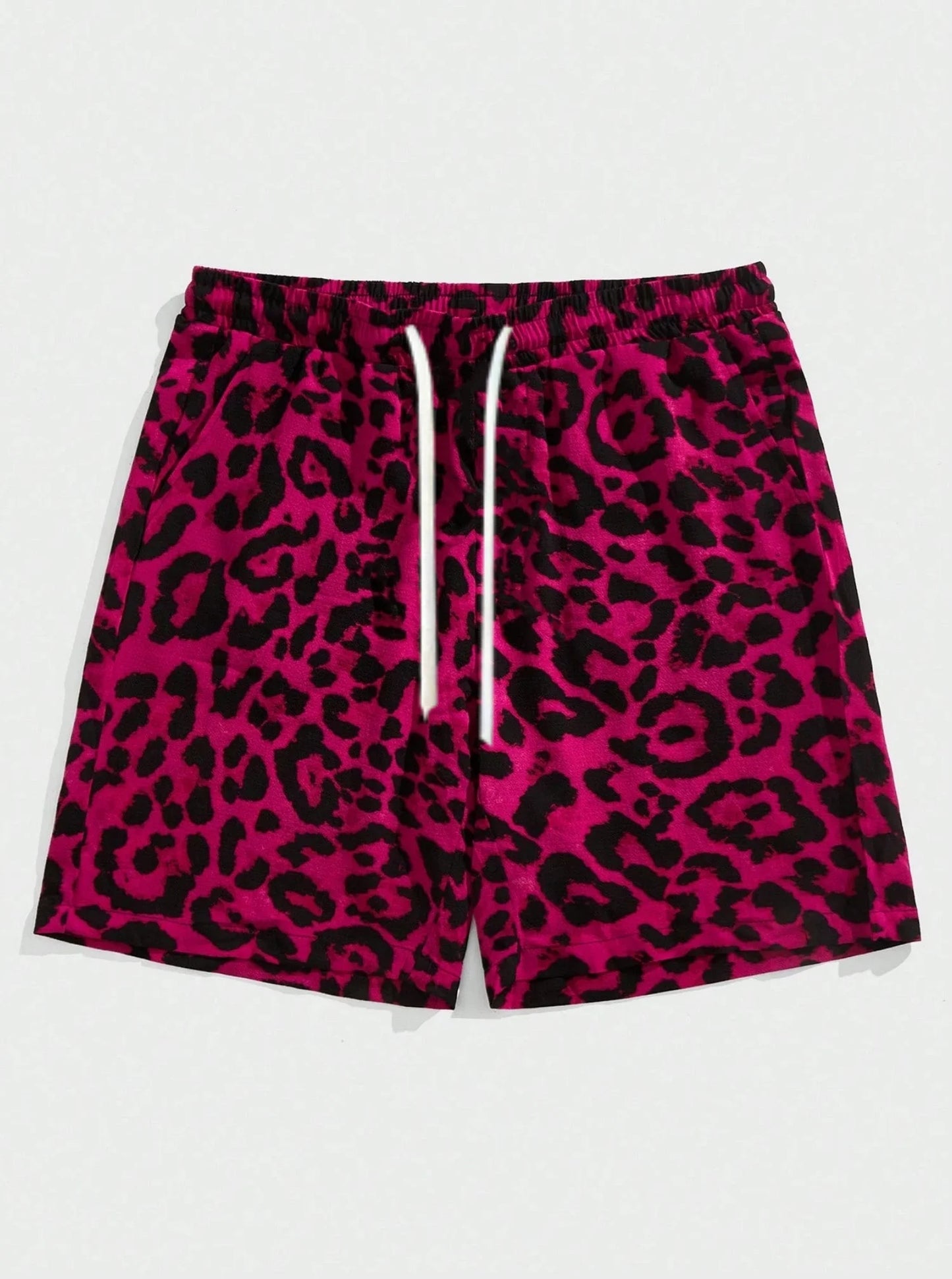 Summer Classic Leopard Dot Men Beach Shorts Fashion Casual Men Women Daily Shorts Acation Shorts Loose Surfing Swimming Shorts