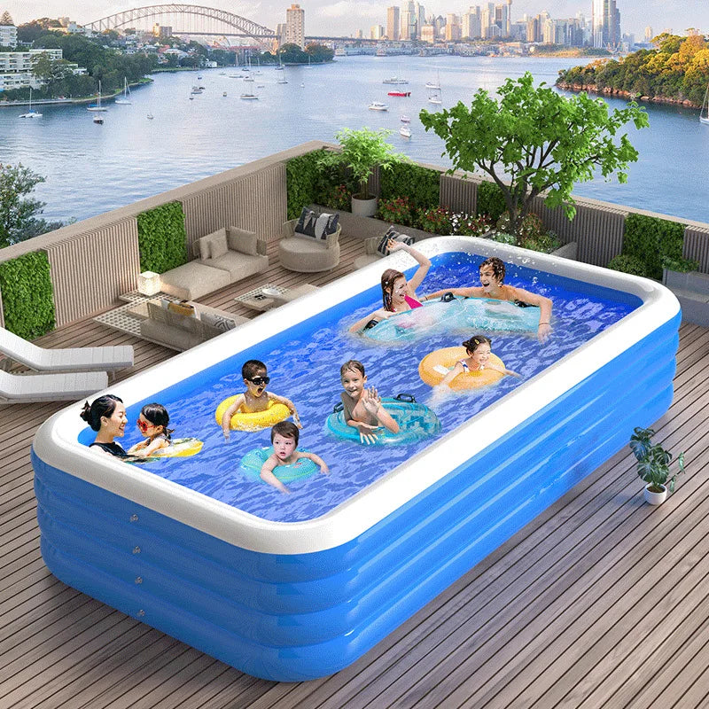 Inflatable Swimming Pool Home Portable Large Adult Bath Rectangular Pool
