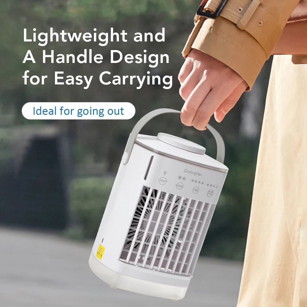 Desktop air conditioner fan small air cooling machine small air conditioner household water cooling fan summer dormitory artifac