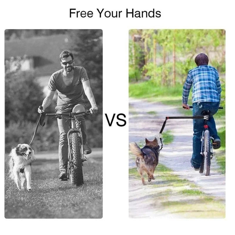 Dog Leash, Dog Training Leash, Dog Control Walker, Bike Exerciser, Pet Bicycle Leash Attachment, Distance Keeper, Hands Jogger