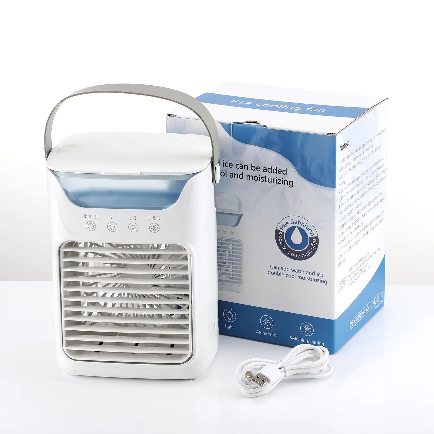 Air Conditioners Desktop Air Conditioners fan Portable Small Mini spray water AC with Timer Small Room Air Conditioners for Room