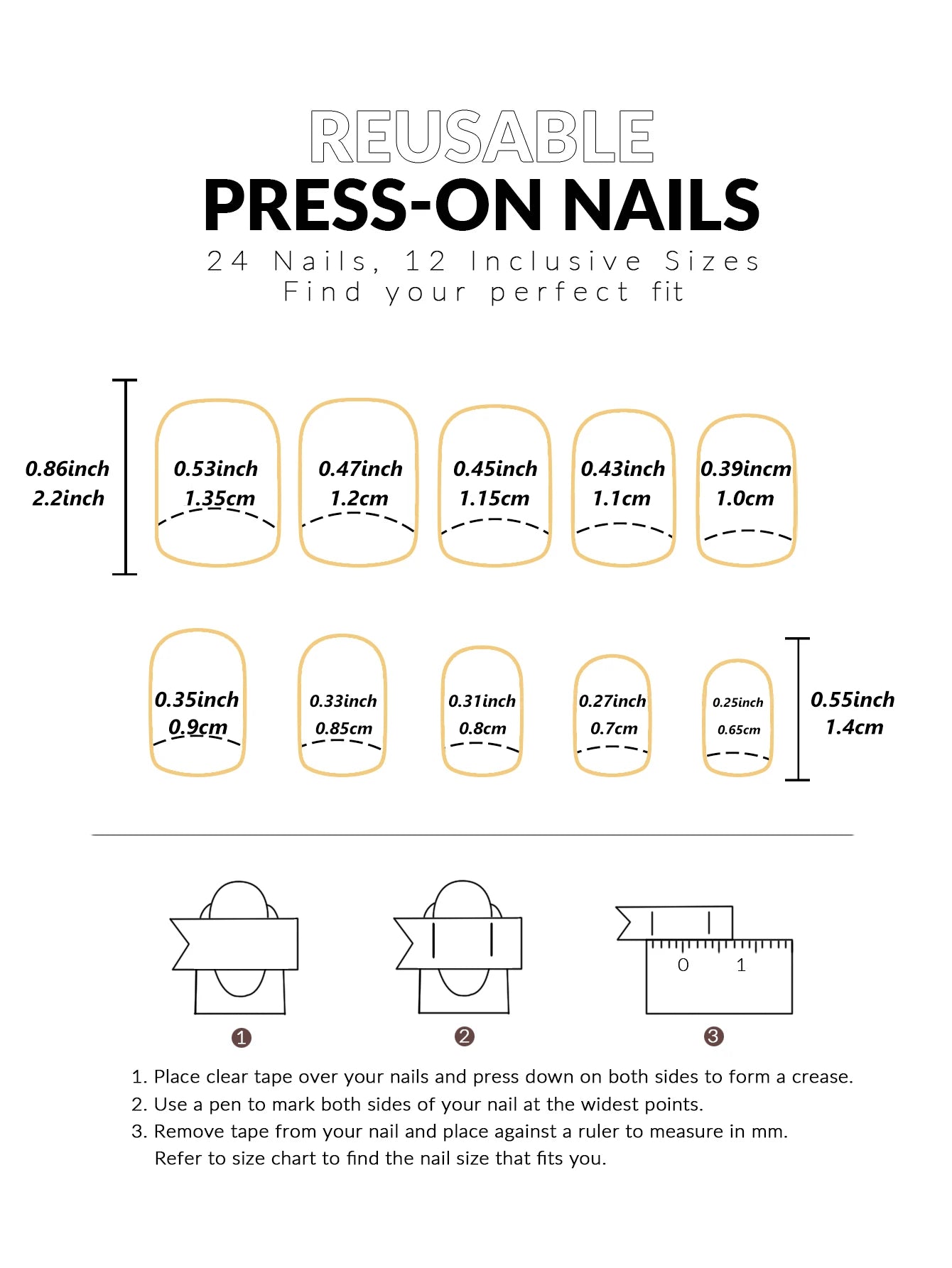 ARTAUG 24PCS Medium Ballerina Pink Nails Black French Tip Press On Nails Press On Nails Love Design Summer Nails Tipsy Cute Nail