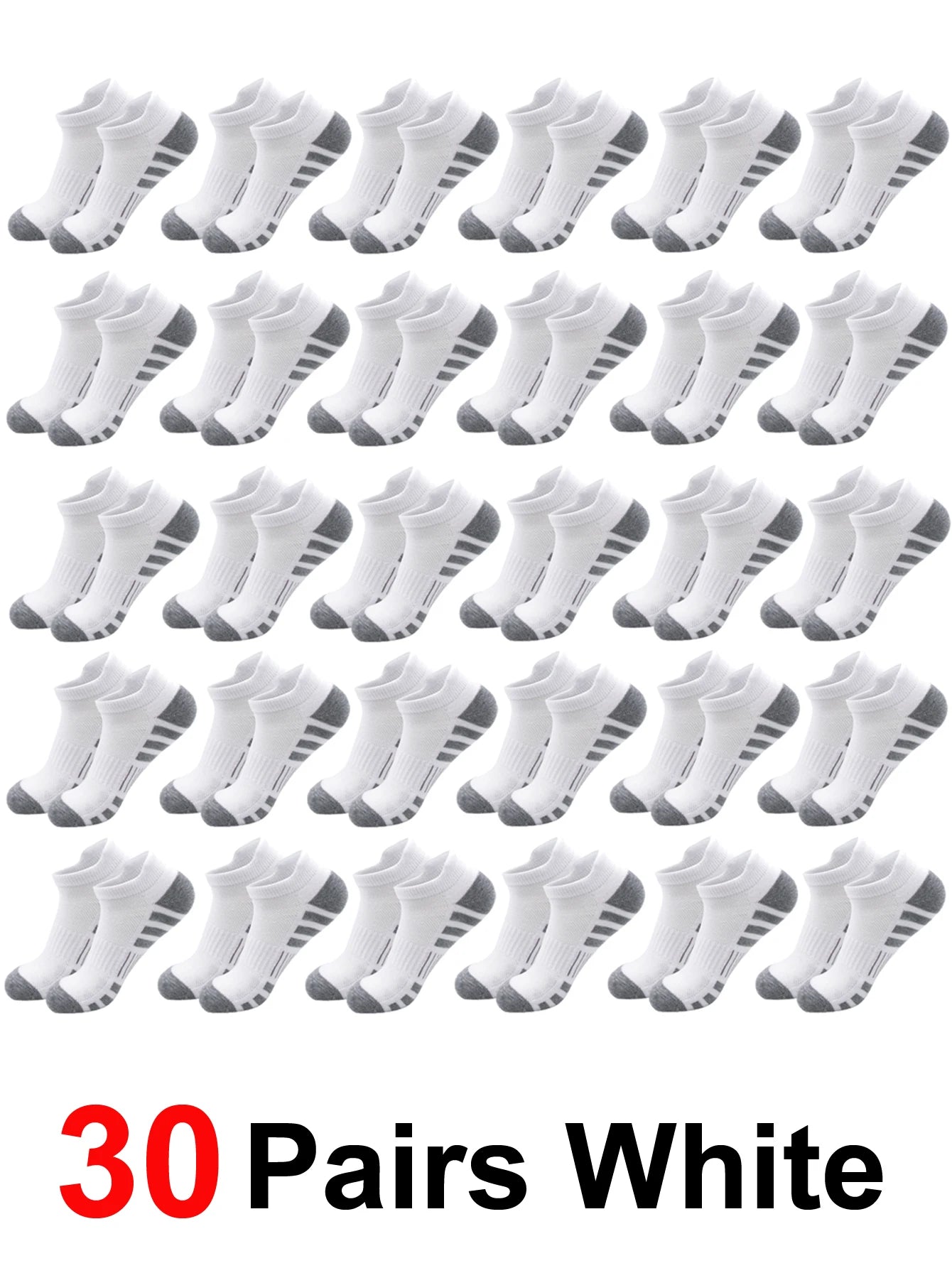6/24Pairs Ankle Athletic Running Socks Cushioned Breathable Low Cut Sports Tab Socks For Men And Women