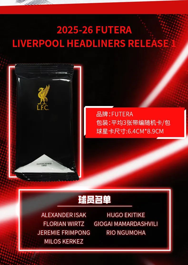 Genuine Futera 2025-26 Headliners Release 1 Soccer Trading Cards Official Licensed Collectible Football Cards Premium Gift Fans