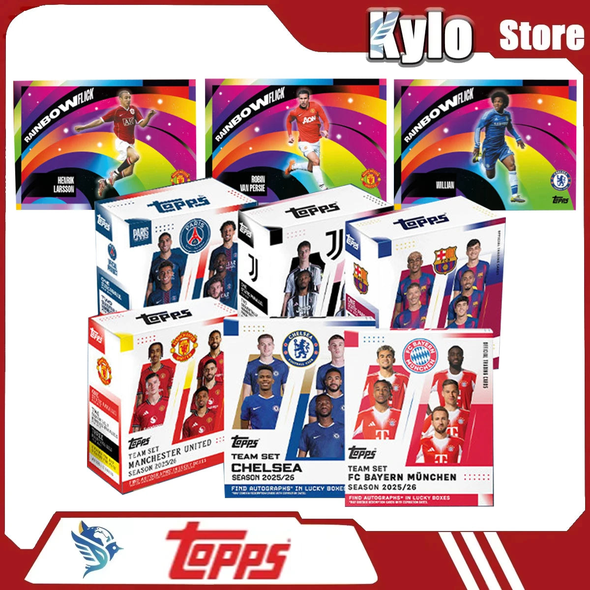 25-26 Topps Team Set Football Team Sports Trading Card Collectible Card Real Madrid Boys Designer Toys Surprise Holiday Gift