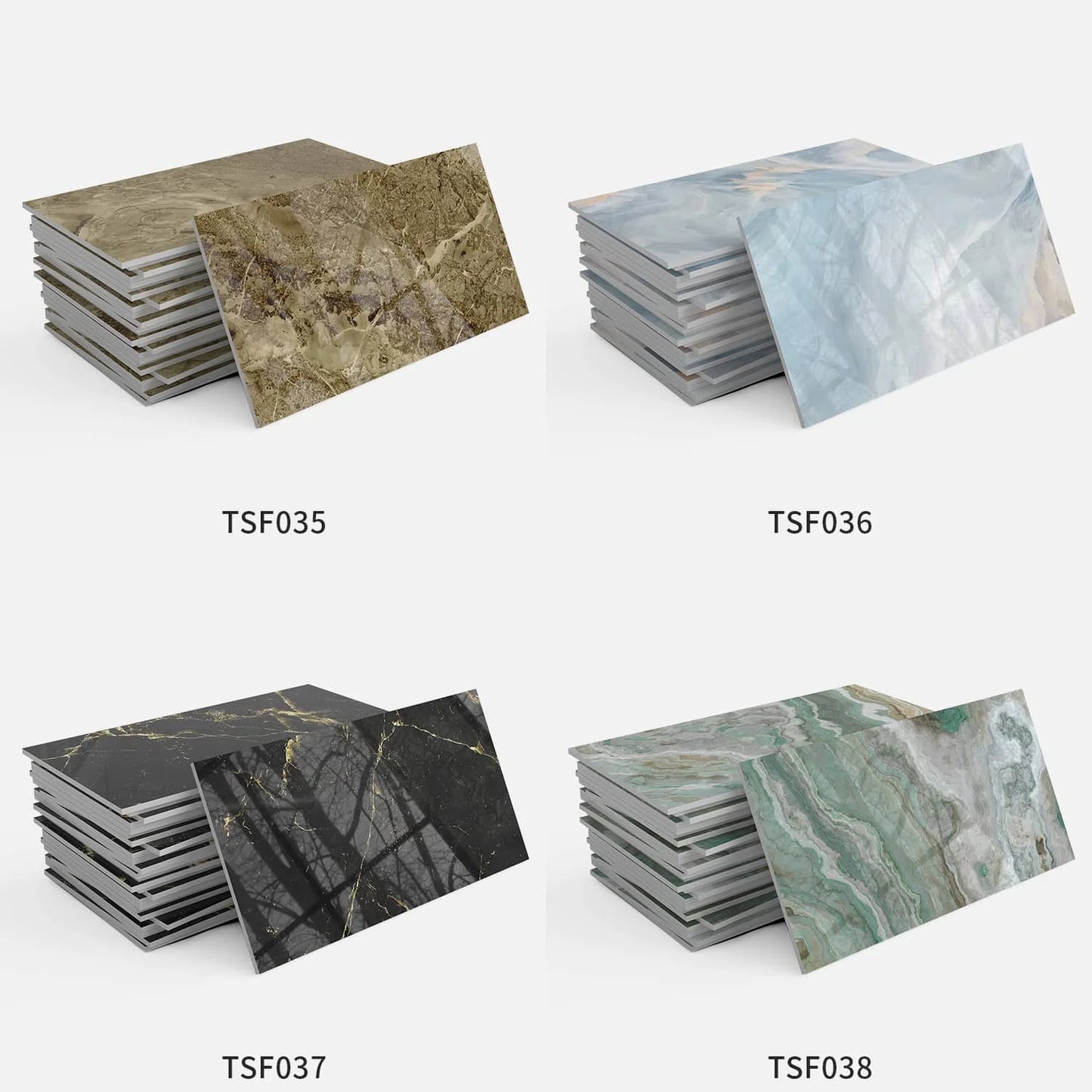 3x6 inch 24/48/96 marble tile stickers, self-adhesive wall stickers, suitable for kitchen and bathroom splash proof decoration