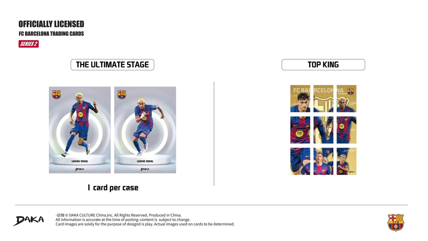 Genuine Daka 2025-26 Top Audience Series Internazionale Milano Real Madrid Barcelona Collection Card Football Club Official Box