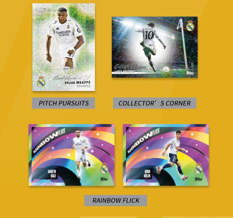 25-26 Topps Team Set Football Team Sports Trading Card Collectible Card Real Madrid Boys Designer Toys Surprise Holiday Gift