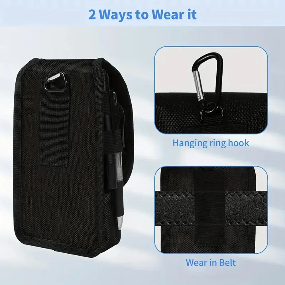 Tactical EDC Pouch Belt Holster - Multitool Organizer for Electricians Compact Tool Sleeve Tool Pouch Fits Phone Knife & Gear