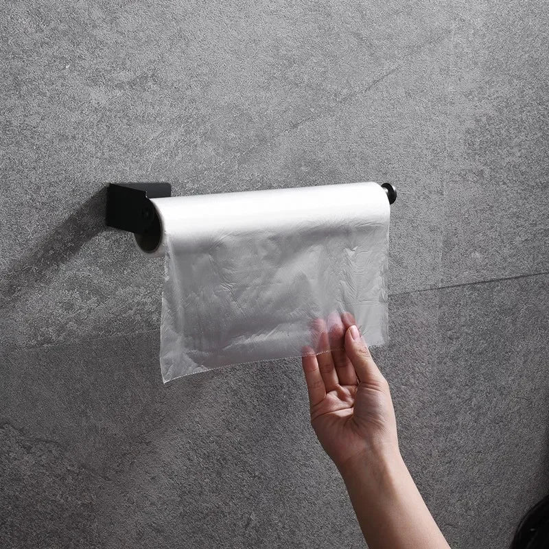 Adhesive Paper Towel Holder For Kitchen Napkin Rack Toilet Paper Holder Tissue Dispenser Cabinet Storage Bathroom Accessories