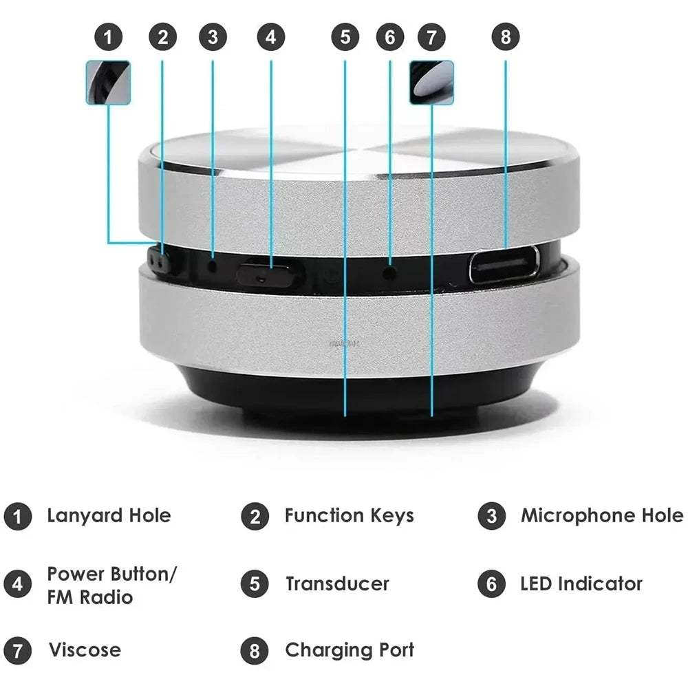 2026 New Bone Conduction Bluetooth Speaker TWS Wireless 3D Stereo Sound Hummingbird Speaker With FM Radio Dropshipping Wholesale