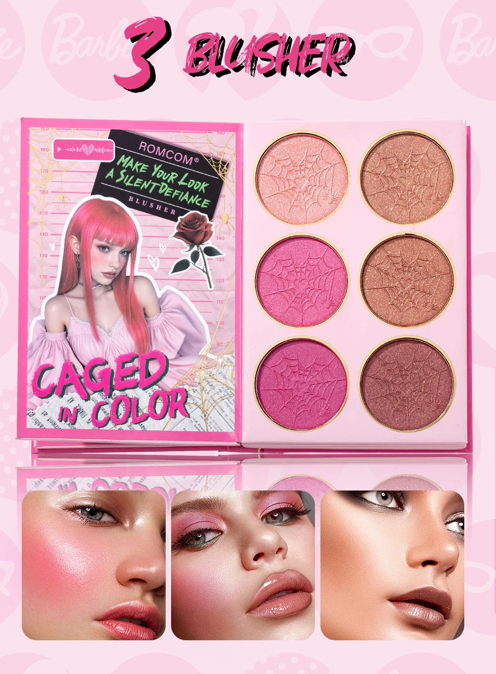5-Page Makeup Palette with 70 Colors: 48 Matte & Shimmer Eyeshadows, 6 Lip Colors, 6 Blushes, and 10 Contour Shades - The Perfec