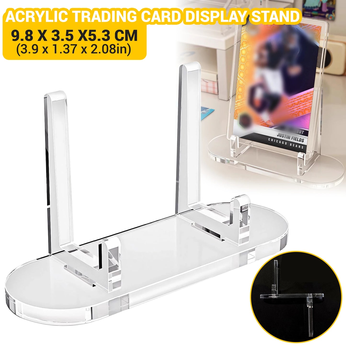 Clear Acrylic Trading Card Display Stand for PSA Graded Cards Sports Card Holder