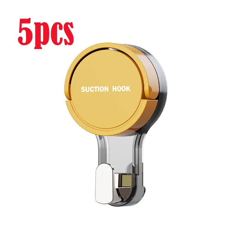 Suction Cup Hook Reusable Stronge Vacuum Bathroom Suction Cup Hooks Waterproof Towel Rack Clothes Hanger Hook Accessory