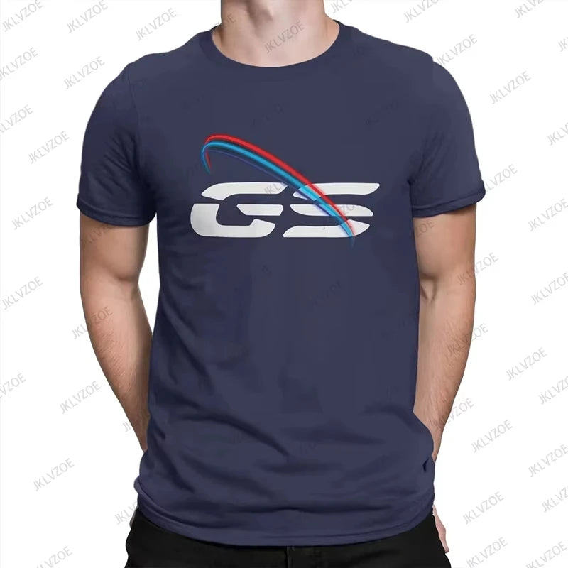 2025 Hot Sale GS Light New Men's Cotton T Shirt GS Grunge Motorcycle Brushes Short Sleeve O-neck Tees Casual Sports Unisex Tops
