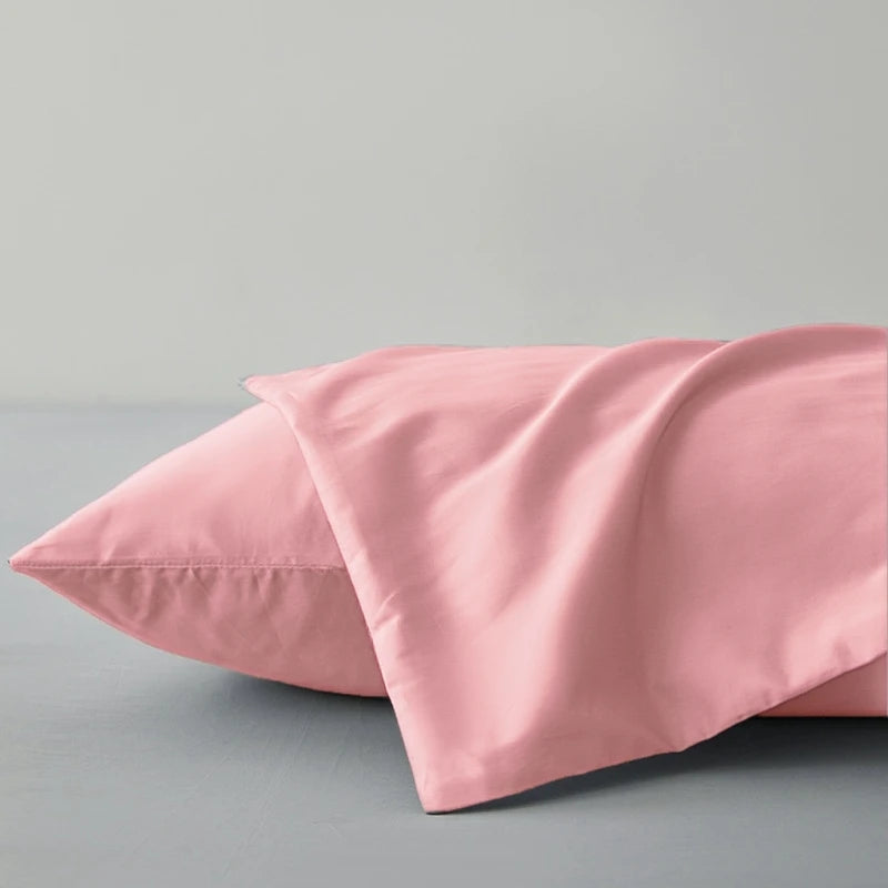 kuup 2pcs Pure Color Polyester Pillowcases Comfortable Breathable Simple European Style Pillowcases Bedding Accessories