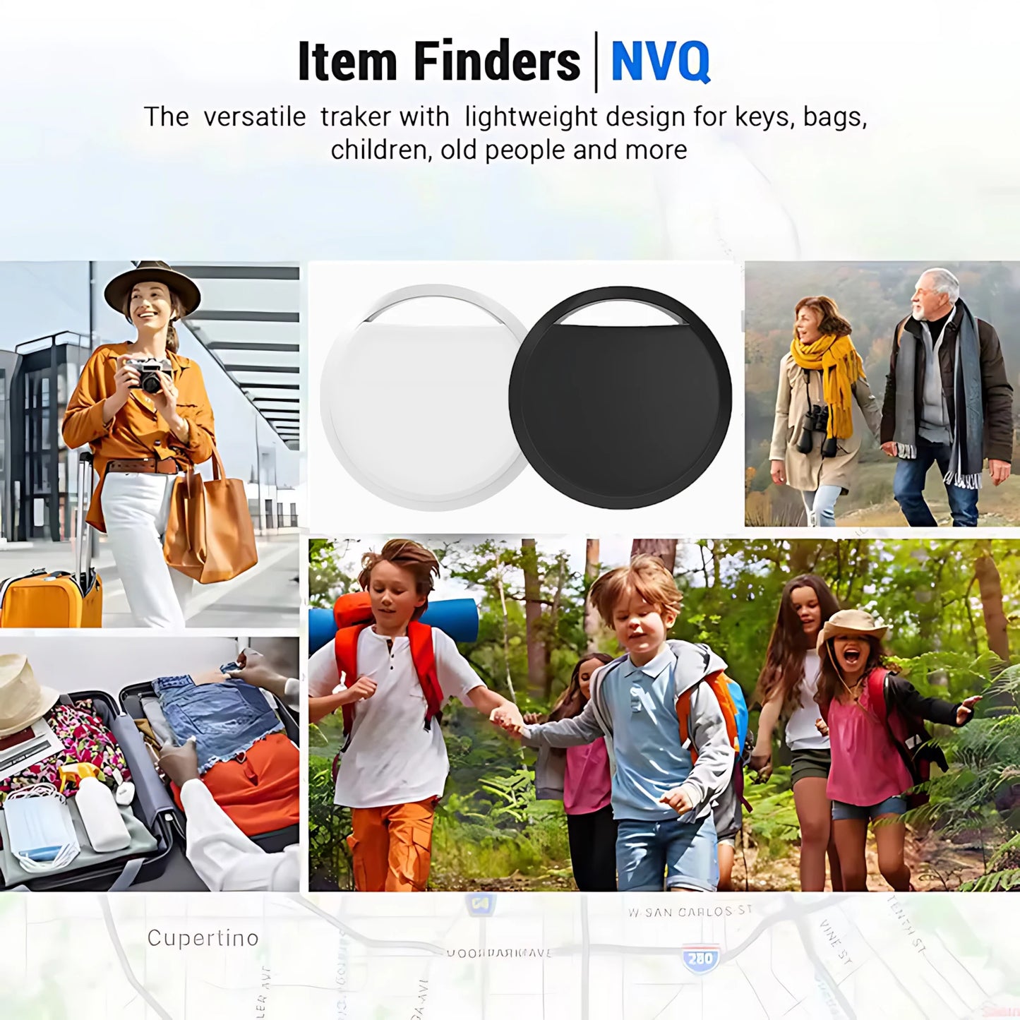 Smart Bluetooth Mini GPS Tracker Work With Find My APP ITag Anti Lost Reminder Device MFI Rated Locator Car Key Pet Kids Finder