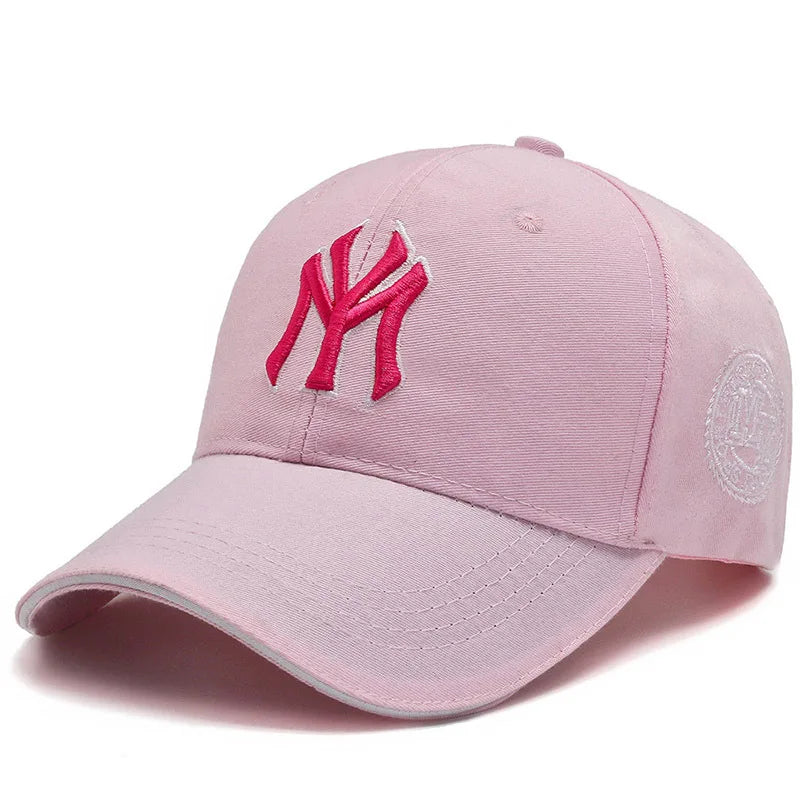 Four Seasons HatsMen Trendy Black Retro brooklyn Letter Embroidery Baseball Cotton Adjustable Casual Hat Hip Hop Sun Hats