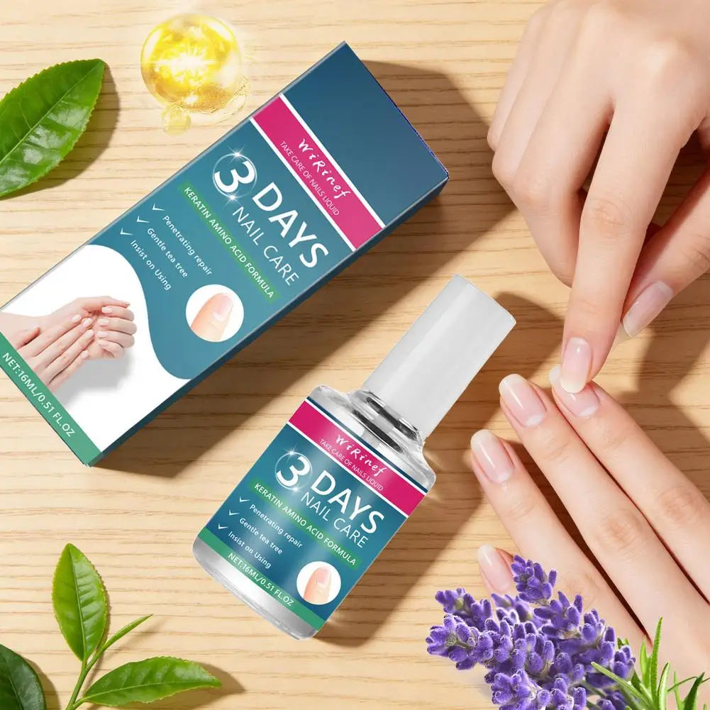 Nail Care Liquid Rapid Nail Revitalization Nourishing Liquid Rejuvenate Damaged Nails Soothing Tea Tree Care