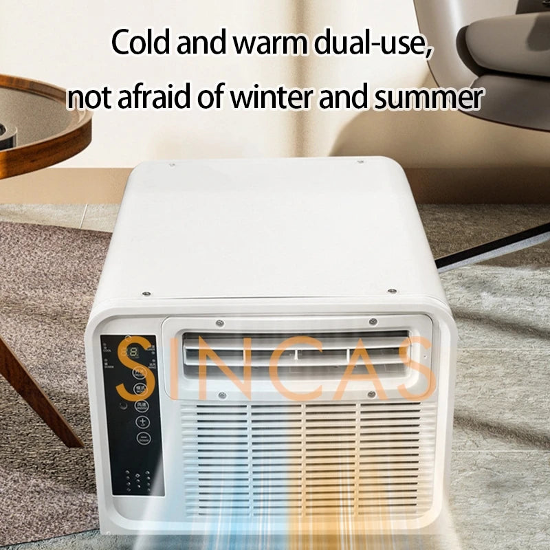 Portable Air Conditioner Heating and Cooling Doal Mode Compatible Energy Saving Mobile Air-Con with Remote Control for Outdoors
