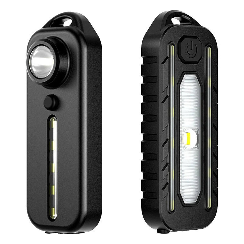LED Red Blue Caution Emergency Police Light with Clip USB Rechargeable Shoulder Flashing Warning Safety Torch Bike Tail Lamp
