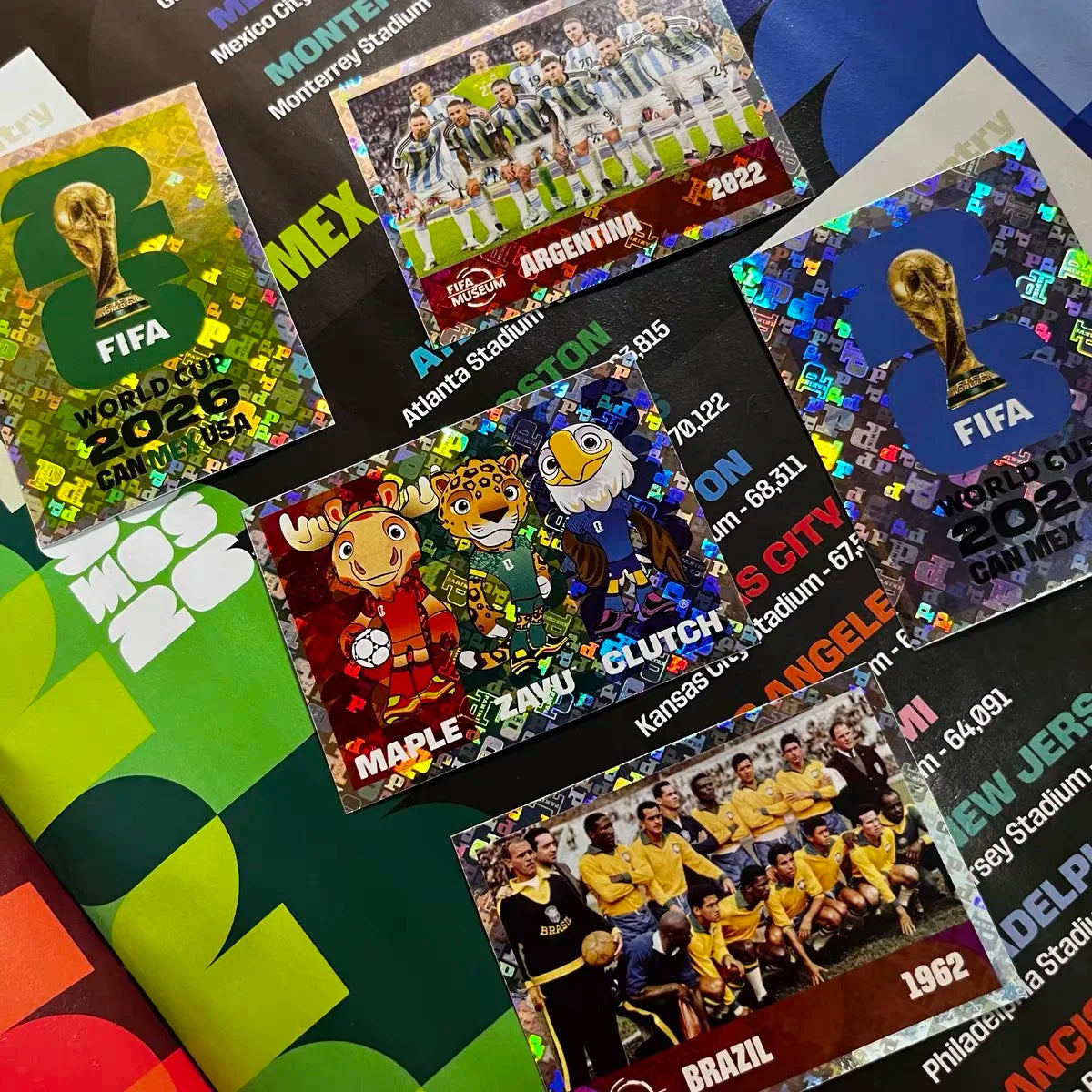 Genuine 2026 FIFA World Cup Panini Original Stickers International Version Rare Collection Football Fan Souvenir Present