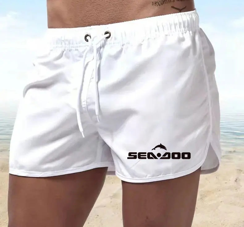 Summer sea Doo Casual Shorts Men Boardshorts Breathable Beach Shorts Comfortable Fitness Sports Short Pants Male bermudas