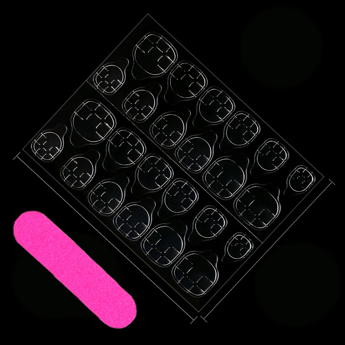 24PCS Almond Press on Nails Medium Fake Nails with Pink Bow Designs Glue on Nails Glossy Acrylic False Nails As Women Girls Fift