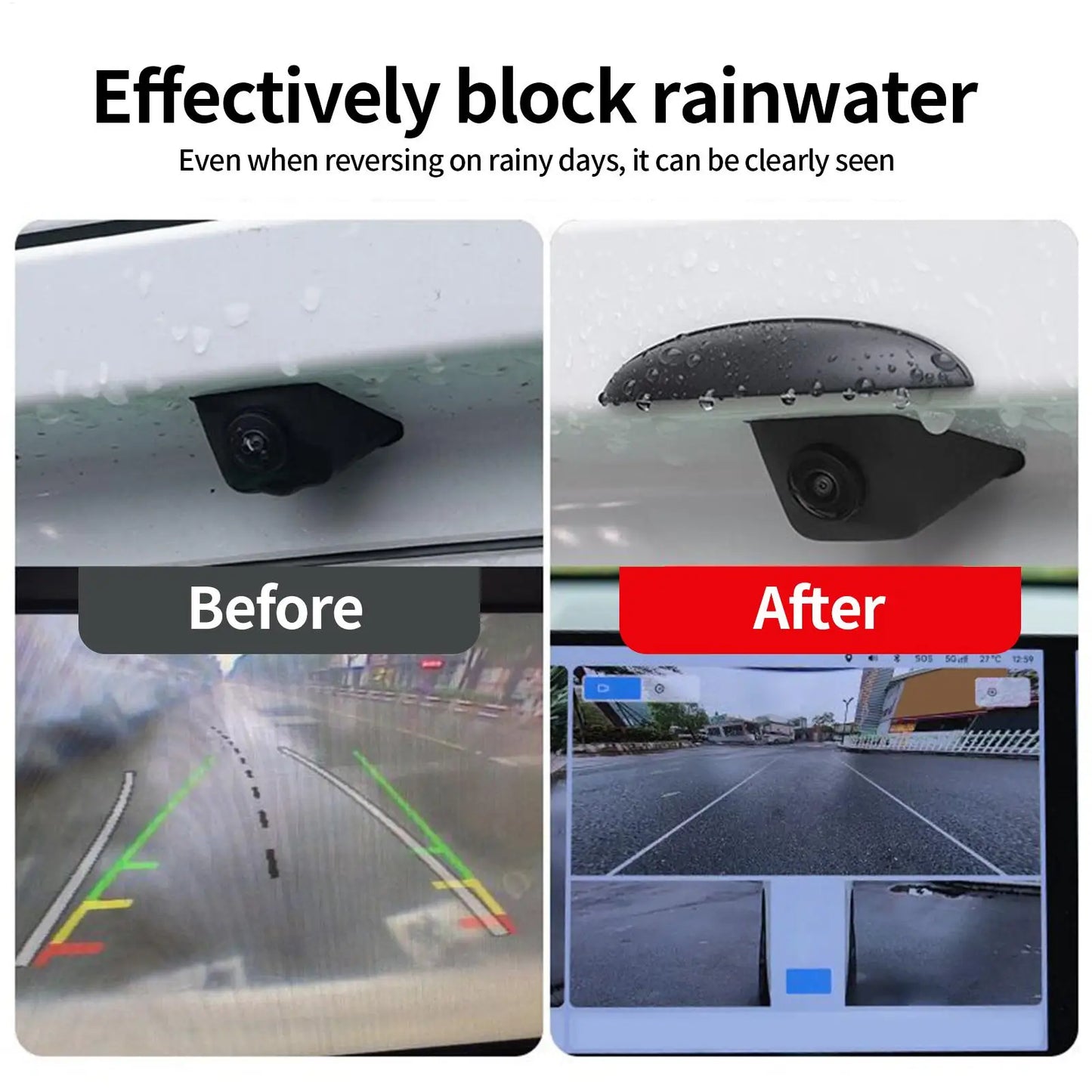 New Car Reverse Camera Silicone Rain Shade Cover Auto Rear Camera Rain Shield Cover Car Accessories Car Rear View Camera Shield