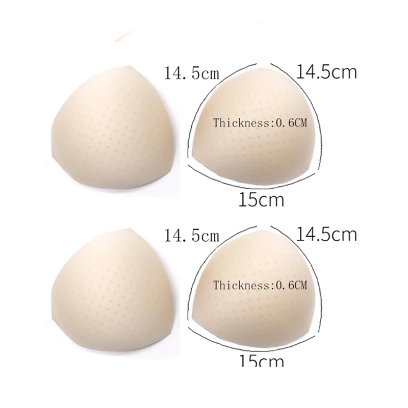 1/2/3Pair Removeable Push Up Pads Bra Pad Triangle Bra Padding Inserts Chest Cups Pads for Swimsuit Bikini Padding Intimates