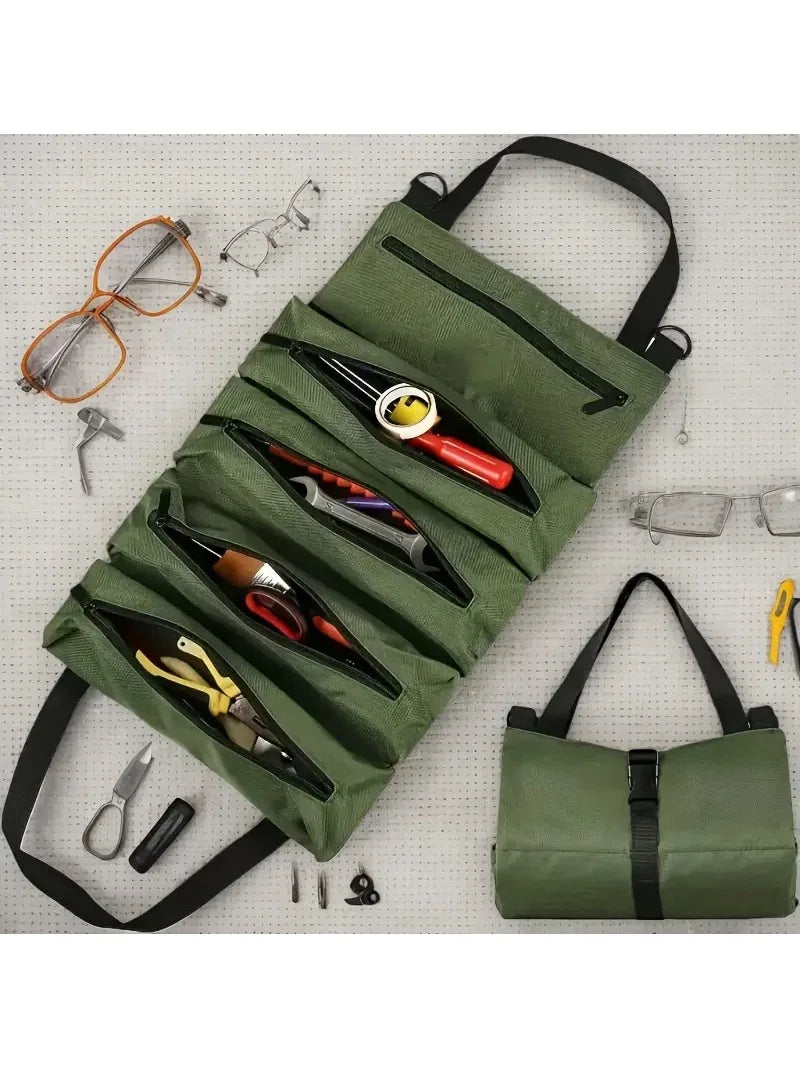 Multi-Purpose Tool Bag High Quality Professional Multi Pocket Hardware Tools Pouch Roll UP Portable Small Tools Organizer Bag