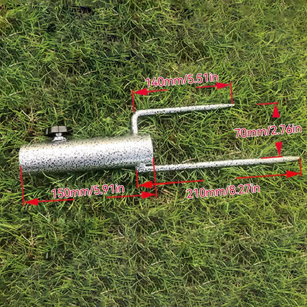 Black Diamond Sun Umbrella Inserted Beach Fishing Gear Yard Umbrella Base Two Feet Nailed for Sitting
