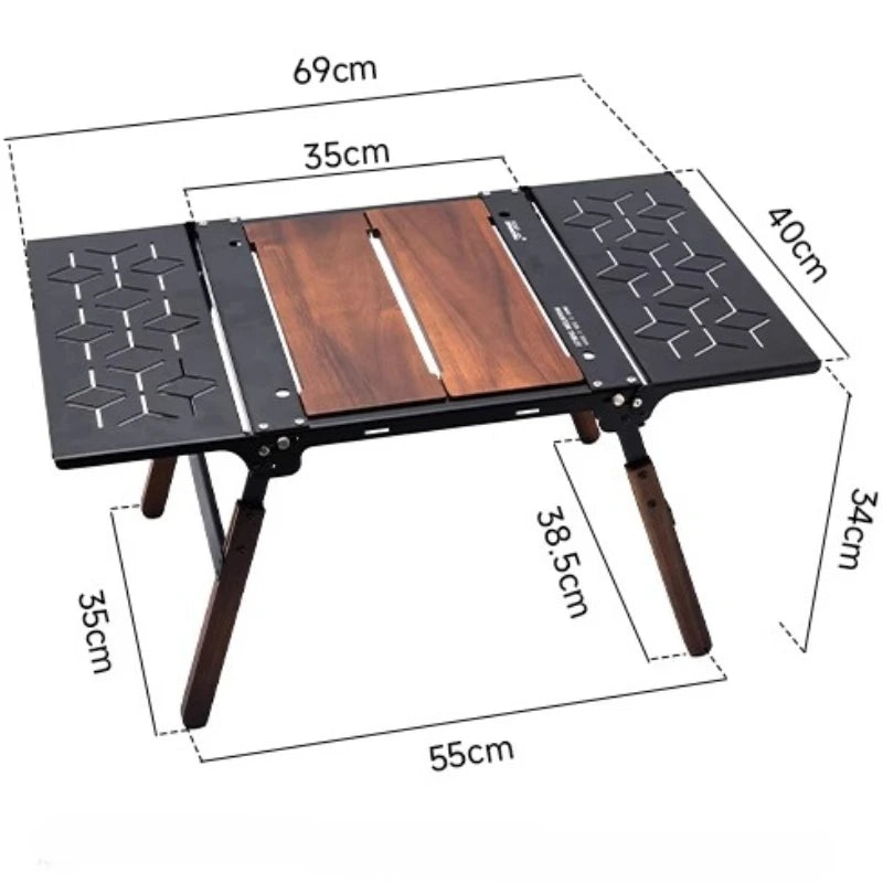 Black Bistro Outdoor Table Designer Garden Modern Lounge Outdoor Table Patio Balcony Salon De Jardin Exterieure Furniture