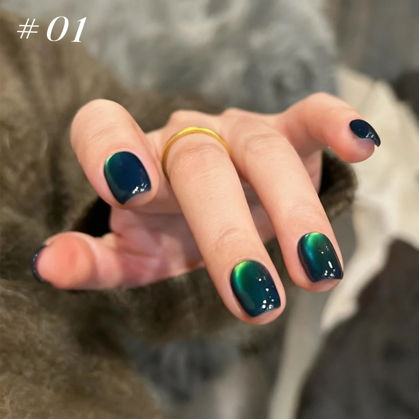12ML 1-21pcs Toe Selling Whitening Glass Bead Cat Eye Gel Nail Polish Black Nails Nail Art Grey Cat Eye Nail Polish Cute Nails
