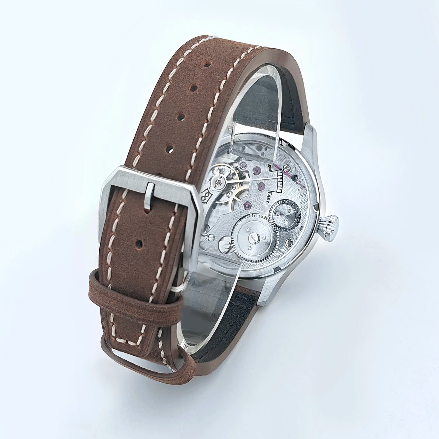 Corgeut Luxury Sapphire Glass 42 Mm Dial St3600 Or St3601 Hand-Wound Movement 316L Steel Case Men'S Watch 30 M Water Resistant