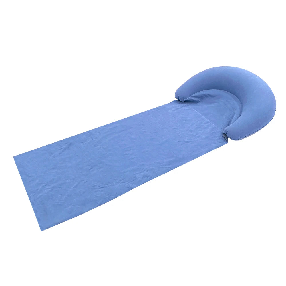 1pcs Inflatable Beach Mat Grass Cushion PVC Moisture Proof Portable Foldable Beach Sleeping Mat Suitable For Outdoor Activities