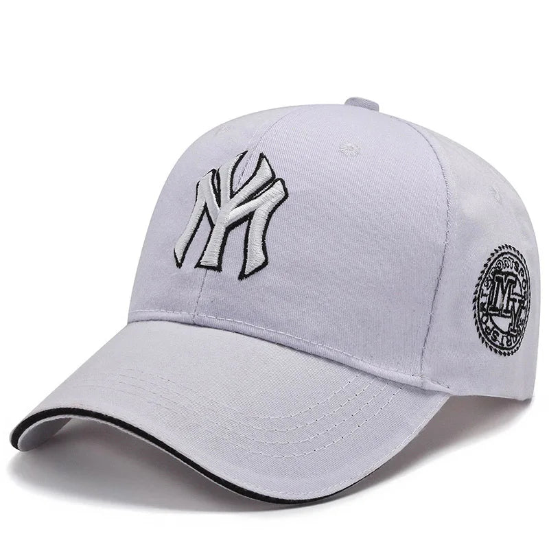 Four Seasons HatsMen Trendy Black Retro brooklyn Letter Embroidery Baseball Cotton Adjustable Casual Hat Hip Hop Sun Hats