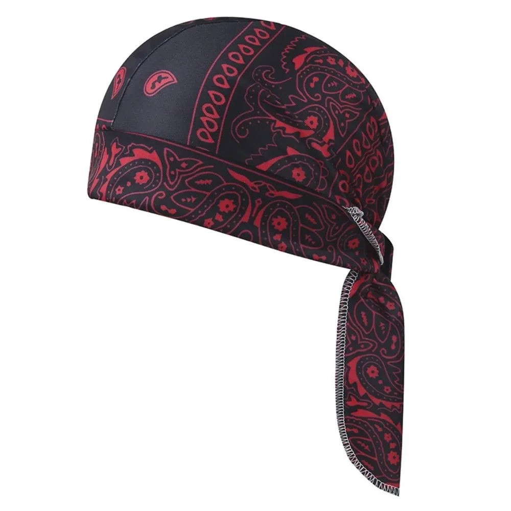 Men Women Quick Dry Headscarf Cotton Pirate Hat Outdoor Sport Cycling Bandana Sweat Absorbant Cancer Chemo Cap Muslim Turban