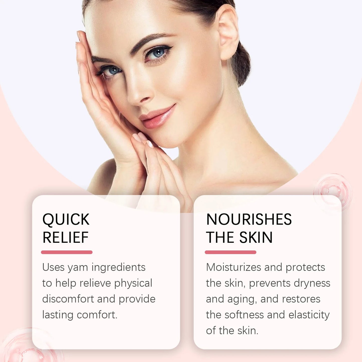 Body Care Balance Cream with Gentle Ingredients To Care for Women's Body Discomfort, Daily Massage Care Cream