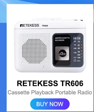 RETEKESS V115 Radio FM AM SW Portable Radios Rechargeable  Radio Batteries multiple bands  USB Recorder Speaker for Elders TX32