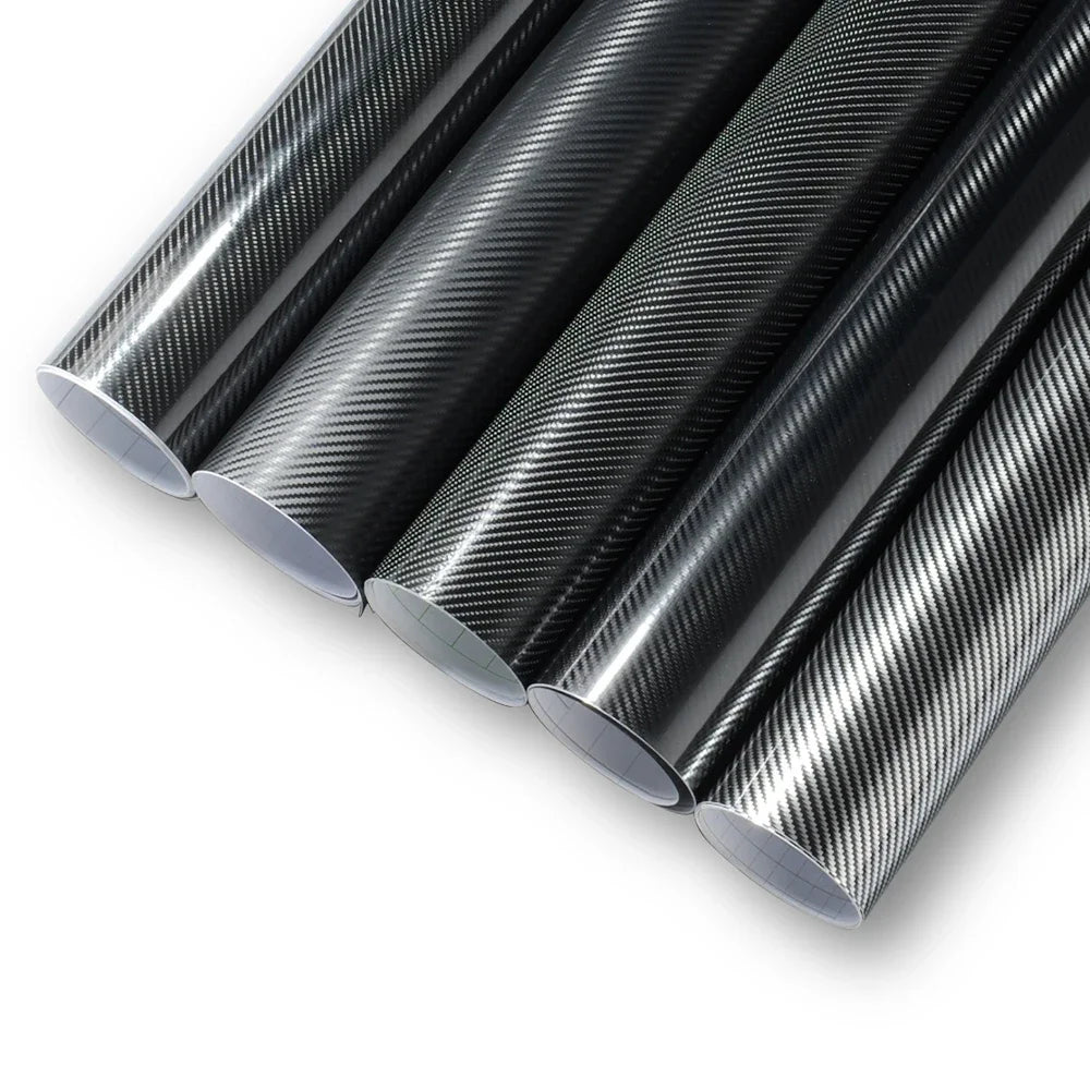 Car Film Covering 2D 3D 4D 5D 6D Glossy Carbon Fiber Wrapping Vinyl Film Auto Motorcycle Waterproof PVC Foil Car Accessories