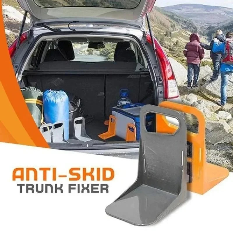 2pc Car Back Auto Trunk Fixed Rack Holder Stand Shake-proof Organizer Fence Storage Holder Adjustable Distance Storage Box Fixer